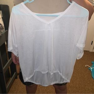 Through the movement tee white Lululemon